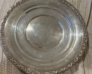 Large sterling plate