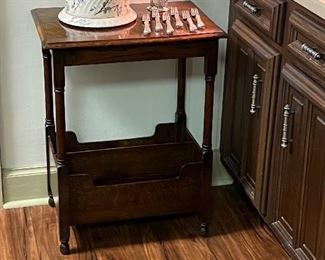 Antique English rack table