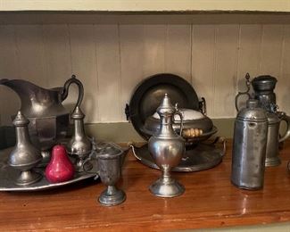 Great antique pewter collection 