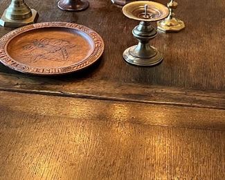 Gorgeous patina in rich golden tones.  A very impressive and important table.