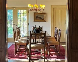 Classic English dining room