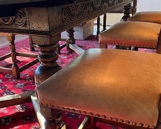 Carved apron surrounds the table…this is the finest antique table to come up for sale!