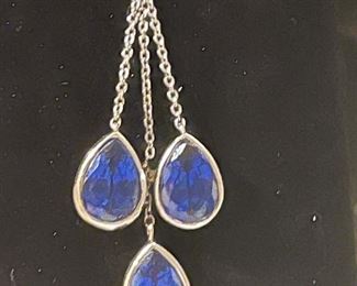 9 C total weight sapphires (LAB)
1 C diamond with diamonds by the yard chain…I-J/SI1
$3100 FIRM