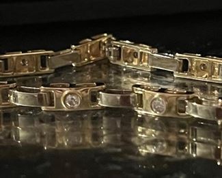 14K white and yellow bracelet with with 1 CTW diamonds 
$1650 FIRM