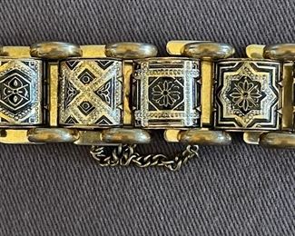 Antique Damascene panel bracelet 
$150 FIRM 