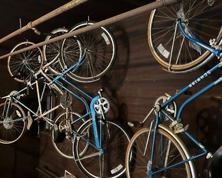 Four vintage bikes