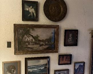 Antique paintings, engravings and prints
