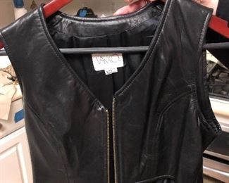 Leather Vest XS