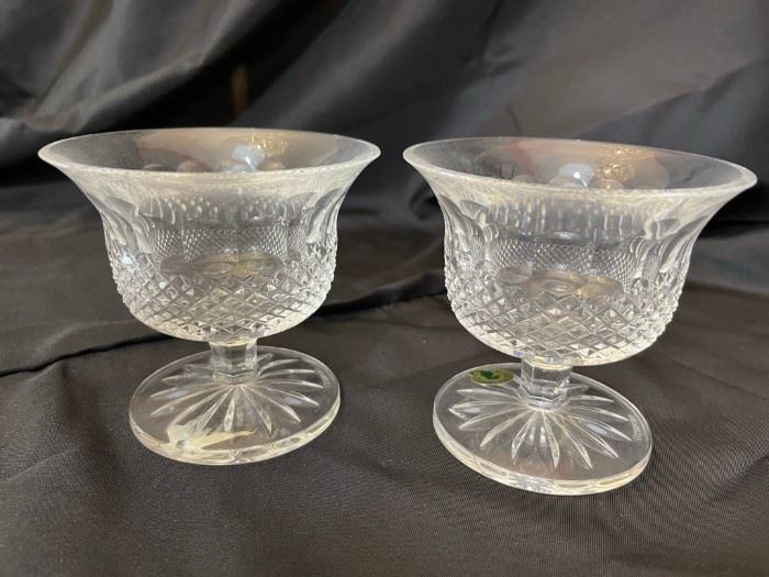 Waterford Colleen Footed Crystal Bowl 4" Set of 2