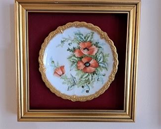 Antique Limoges Hand Painted Poppies