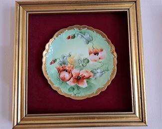 Antique Limoges Hand Painted Poppies