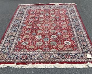 HAND MADE RUG. 9'2" X 6'3"