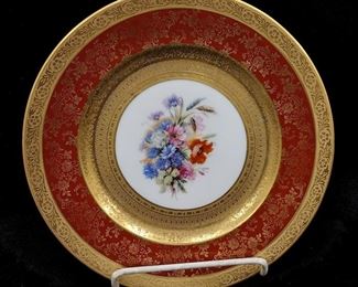 ROYAL BAVARIAN HUTSCHENREUTHER SELB BAVARIS - PLATE. 10.5" DIAMETER