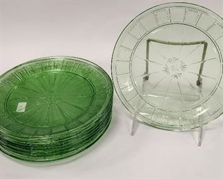 NINE VASELINE DESERT PLATES - 7"