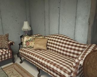 Antique sofa & loveseat