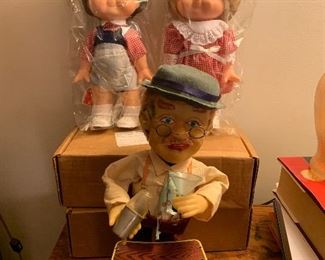 Campbells Soup Kids  and Charley Weaver Bartender mechanical toy