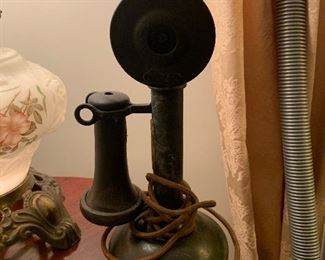 American Tel & Tel Co No.323 Candlestick, antique telephone