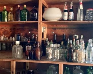 vintage bottles (more than pictured here)