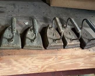 cast iron vintage irons
