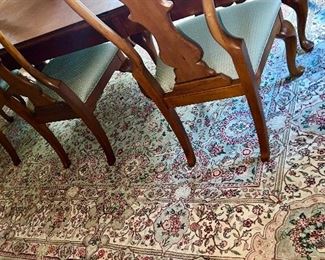 Dining room by Bob Timberlake for Lexington.  Table, 8 chairs, premium pad, 3 leaves.  Shown here with all the leaves in,  Matching China Cabinet.