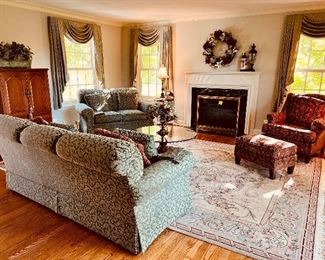 View of the Living Room with Fireplace