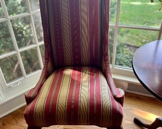 These two Chippendale Style Chairs are made by Harden with Beautiful Round Chippendale Table.