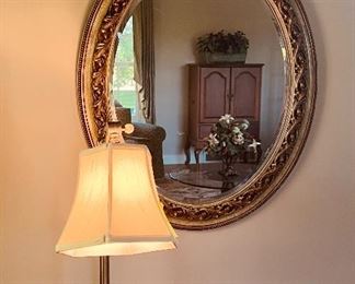 Oval framed mirror....nice!