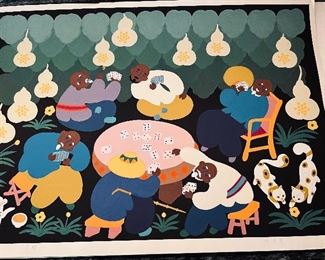 I have no idea why there are so many photos of this Chinese peasant painting.  So sorry, but you can see how terrific it is. ;-)