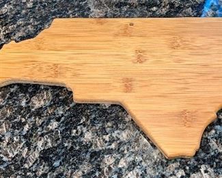 Cutting board in shape of North Carolina if my geography is correct