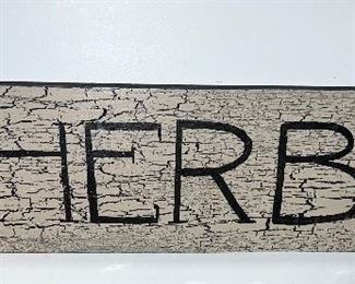 Cute Herbs sign