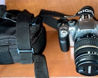 Canon EOS Digital Rebel Camera with 2 Lenses