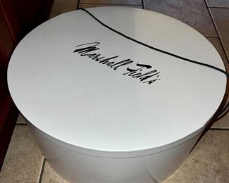 Here's a blast from the past - a Marshall Fields hat box!