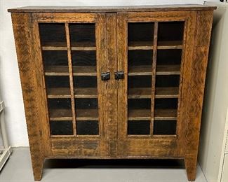 THIS IS A VERY COOL OLD BOOK CASE OR CABINET. 
