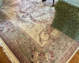 Beautiful Wool Rug in the Formal Living Room 