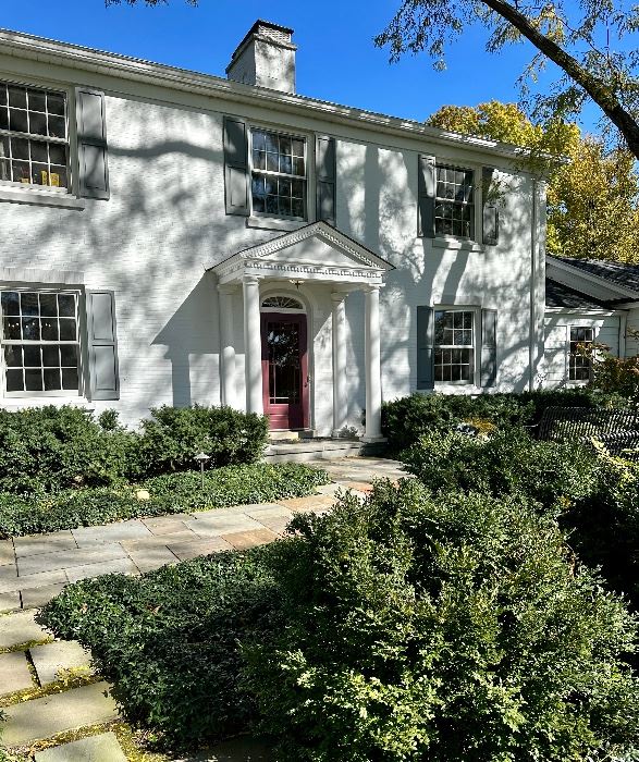 Gorgeous Home of Morton Arboretum's CEO on the Grounds off of Leask Lane,  Home originally Built in 1921.  The Arboretum was Founded in 1920 by Joy Morton (Morton Salt)