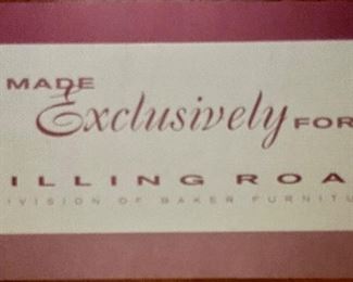 Milling Road for Baker Round Side Table Made in Italy.  Just gorgeous, Distressed and will go with every decor.