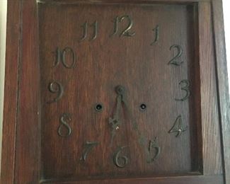 Arts & Crafts Mission Tall Clock Book Case Combination