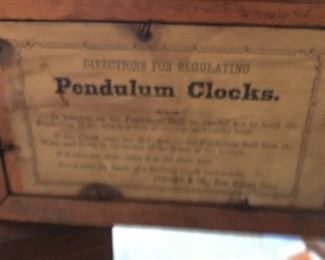 Jerome & co. shelf clock label