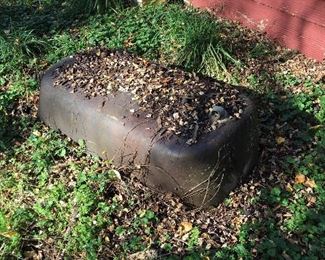 Cast Iron Tub No Feet Great Horse Feeder