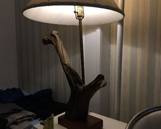 Mid - Century Driftwood Lamp