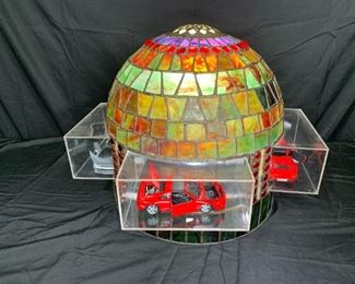 Stained Leaded Glass Collectible Car Shade