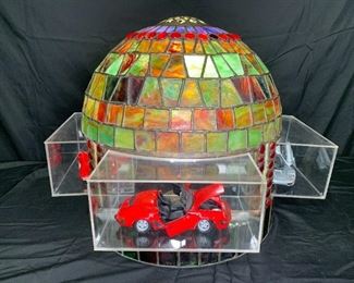 Stained Leaded Glass Collectible Car Shade