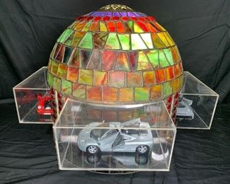 Stained Leaded Glass Collectible Car Shade