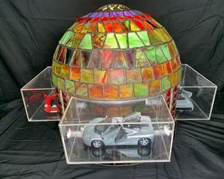 Stained Leaded Glass Collectible Car Shade