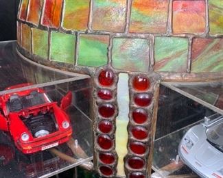 Stained Leaded Glass Collectible Car Shade