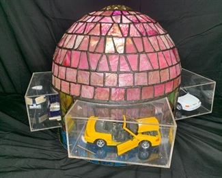Handmade Leaded Glass Collectible Car Shade