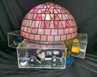 Handmade Leaded Glass Collectible Car Shade