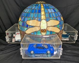 Leaded Stained Handmade Glass Car Shade