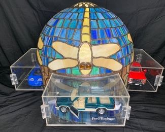 Leaded Stained Handmade Glass Car Shade