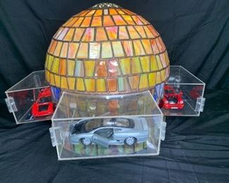 Leaded Handmade Glass Collectible Car Shade